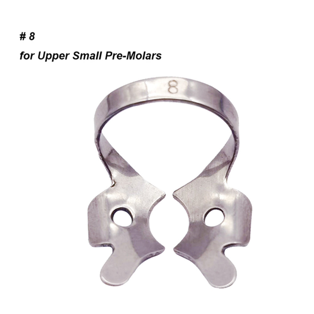 LYuen 1Pc Dental Rubber Dam Clamp – Stainless Steel Endodontic Restorative Barrier Clip, 50 Sizes Available, Fully Autoclavable Reusable for Molar Teeth