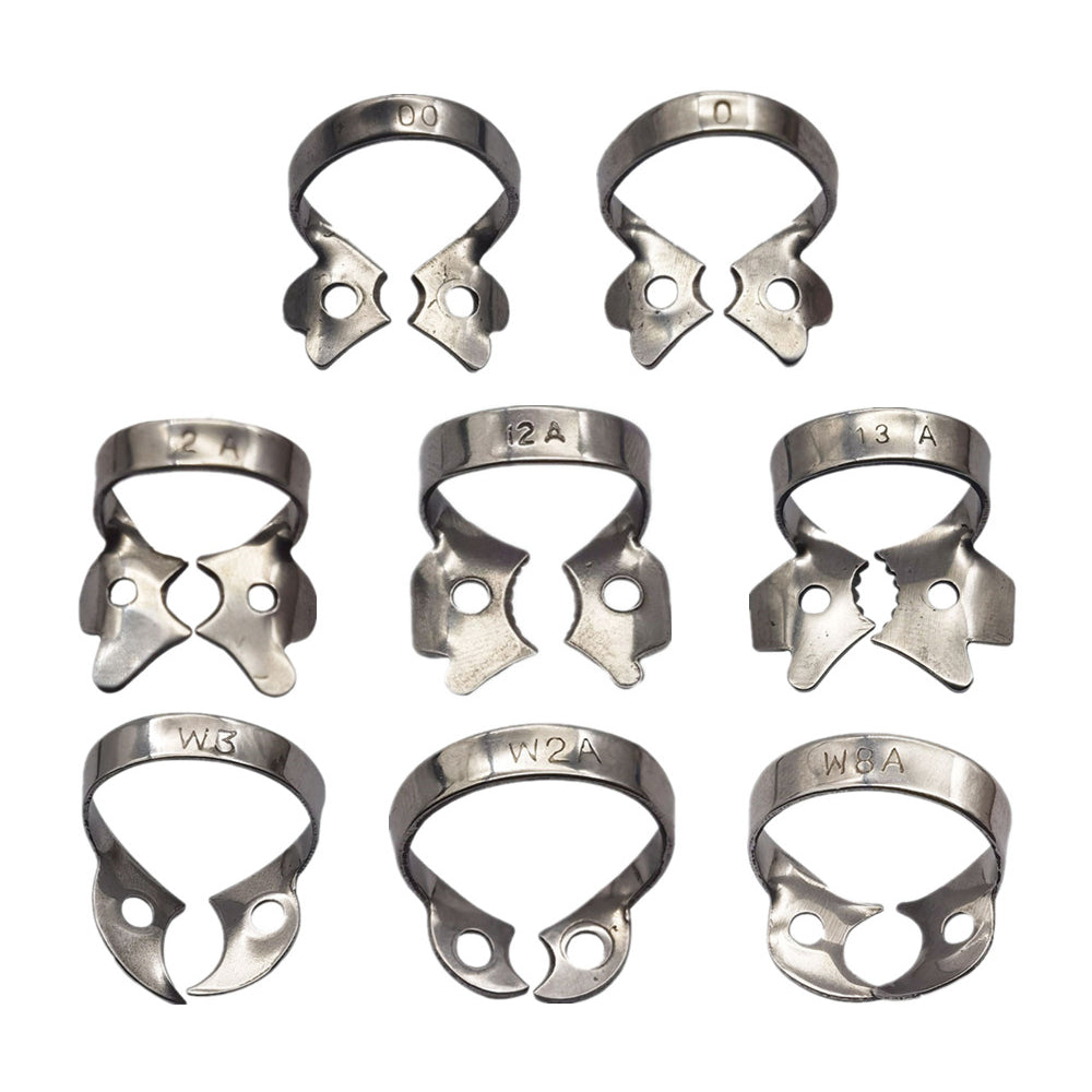 LYuen 1Pc Dental Rubber Dam Clamp – Stainless Steel Endodontic Restorative Barrier Clip, 50 Sizes Available, Fully Autoclavable Reusable for Molar Teeth