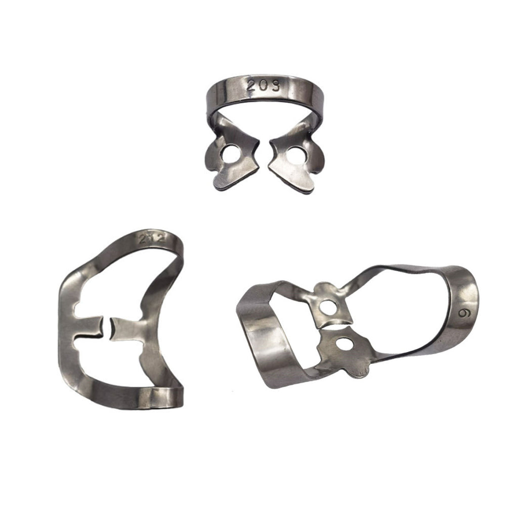 LYuen 1Pc Dental Rubber Dam Clamp – Stainless Steel Endodontic Restorative Barrier Clip, 50 Sizes Available, Fully Autoclavable Reusable for Molar Teeth