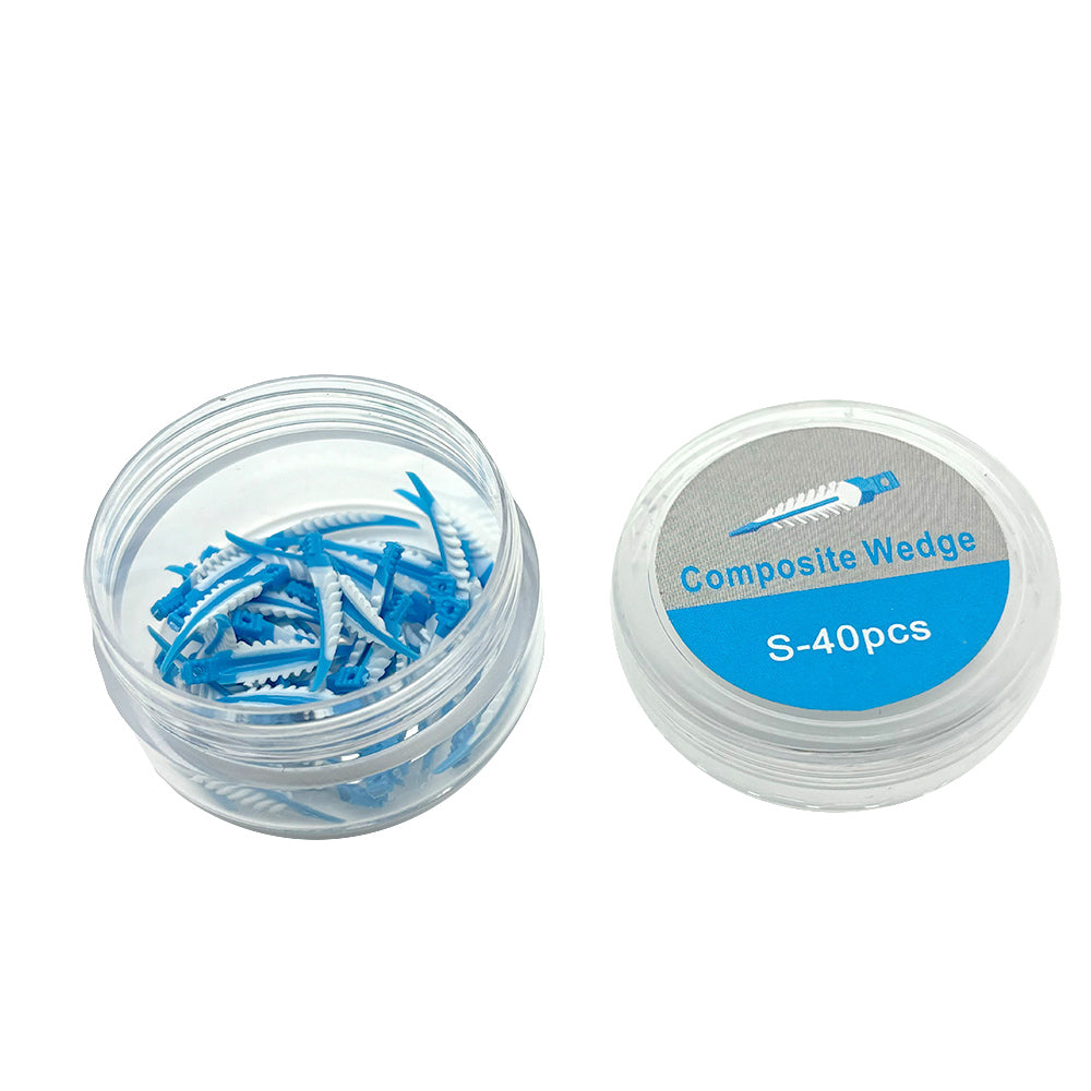LYuen 40/100Pcs Silicone Interdental Wedges – Composite Sealing Wedges for Tooth Restoration, Autoclavable, 4 Sizes (25 Each), Dentistry Adaptive Material