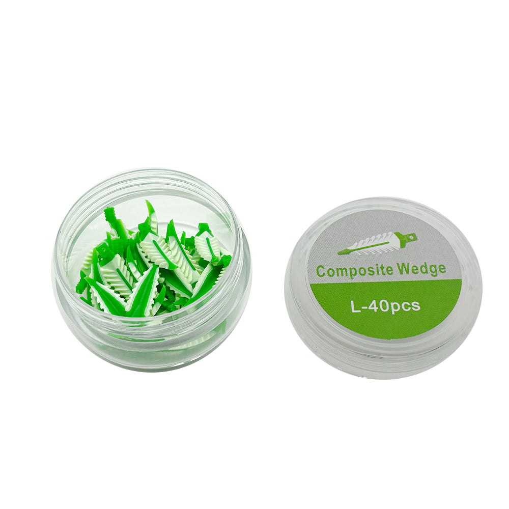 LYuen 40/100Pcs Silicone Interdental Wedges – Composite Sealing Wedges for Tooth Restoration, Autoclavable, 4 Sizes (25 Each), Dentistry Adaptive Material