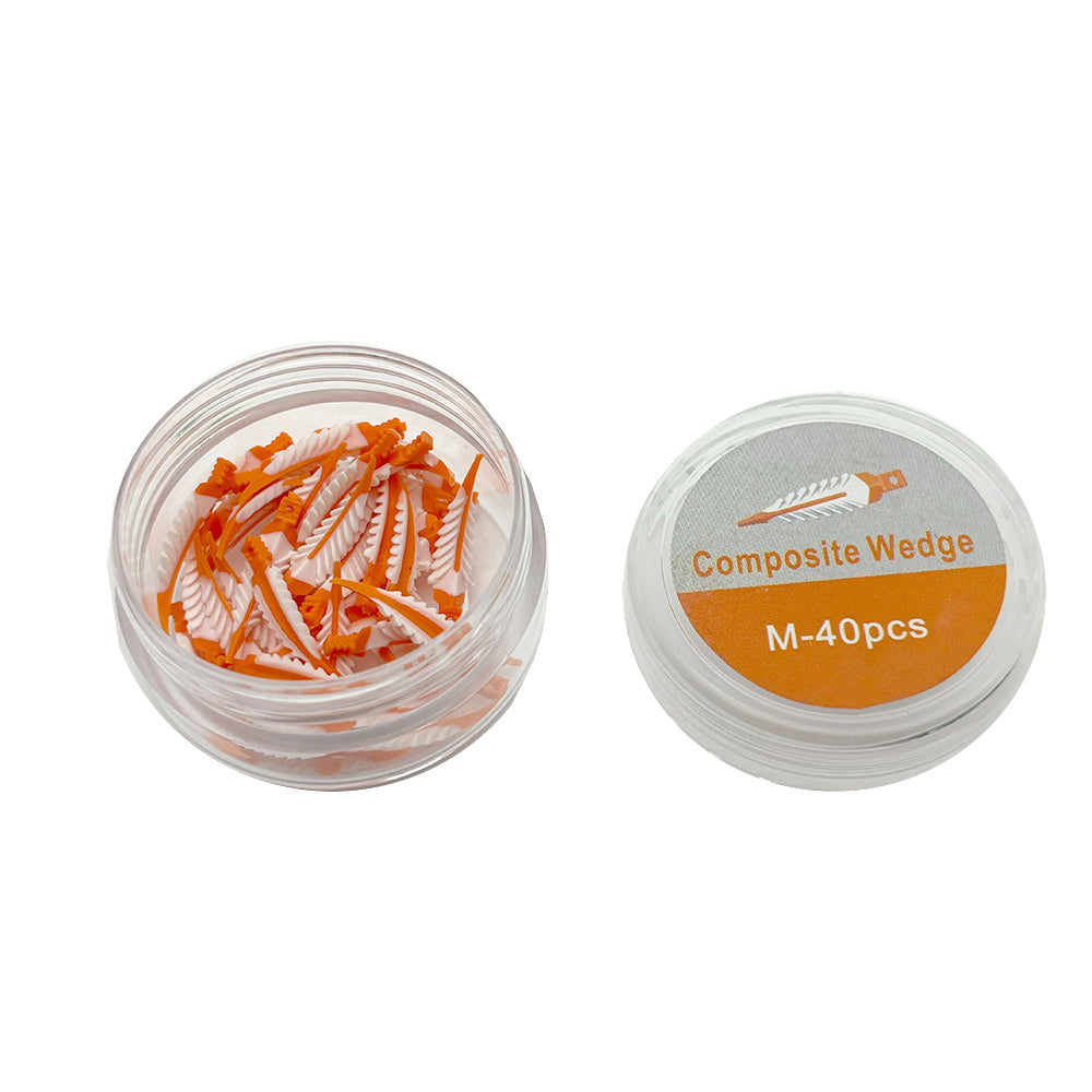 LYuen 40/100Pcs Silicone Interdental Wedges – Composite Sealing Wedges for Tooth Restoration, Autoclavable, 4 Sizes (25 Each), Dentistry Adaptive Material