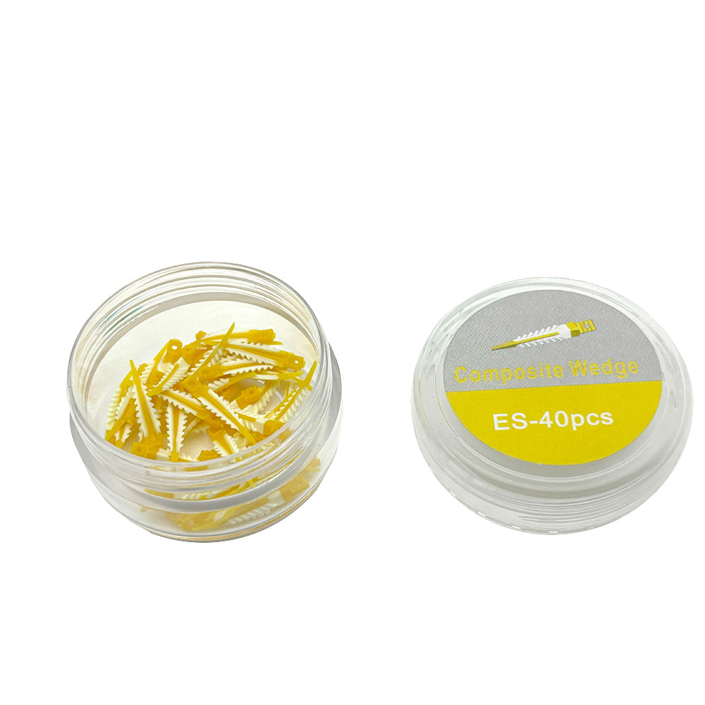 LYuen 40/100Pcs Silicone Interdental Wedges – Composite Sealing Wedges for Tooth Restoration, Autoclavable, 4 Sizes (25 Each), Dentistry Adaptive Material