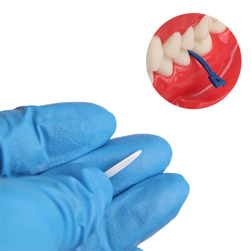 LYuen 40Pcs Dental Tulwar Wedges – Disposable Plastic Tooth Gap Wedge with Hole, Small/Medium/Large Sizes, Autoclavable 134°C, Refill for Sectional Matrix Kit