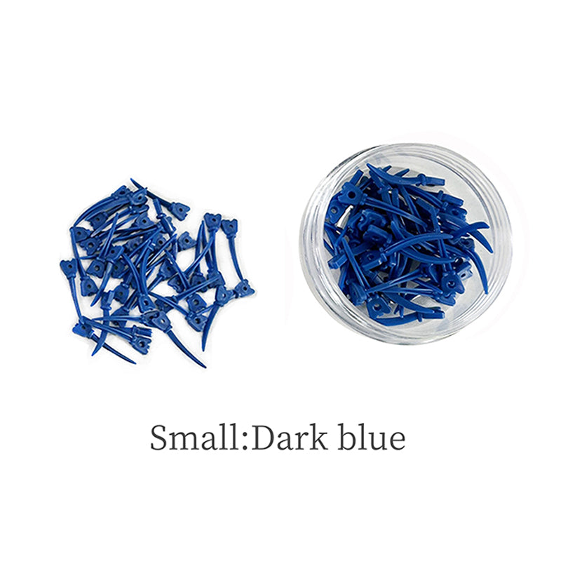 LYuen 40Pcs Dental Tulwar Wedges – Disposable Plastic Tooth Gap Wedge with Hole, Small/Medium/Large Sizes, Autoclavable 134°C, Refill for Sectional Matrix Kit