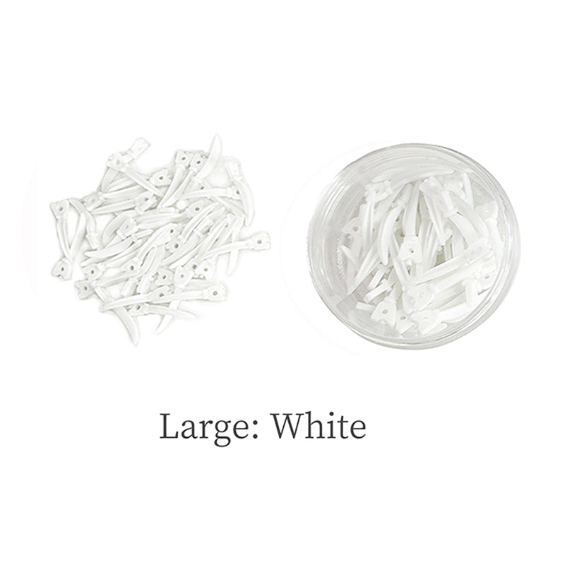 LYuen 40Pcs Dental Tulwar Wedges – Disposable Plastic Tooth Gap Wedge with Hole, Small/Medium/Large Sizes, Autoclavable 134°C, Refill for Sectional Matrix Kit