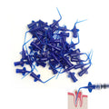 LYuen Endo Irrigation Needle Tip 0.25mm Fine Diameter Single-Use Flexible Plastic Dentist Root Canal Therapy Disposable 50pcs