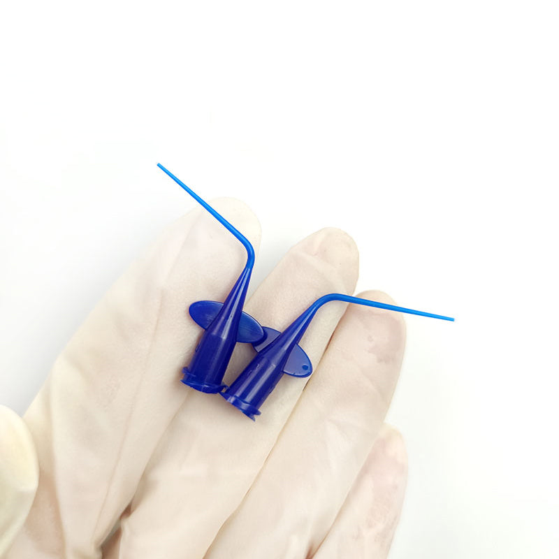 LYuen Endo Irrigation Needle Tip 0.25mm Fine Diameter Single-Use Flexible Plastic Dentist Root Canal Therapy Disposable 50pcs