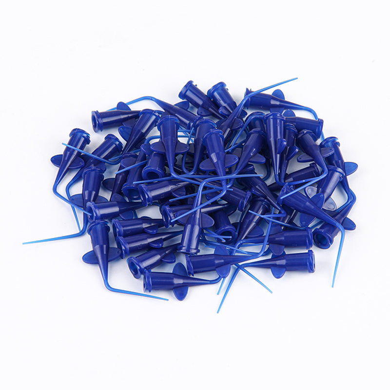 LYuen Endo Irrigation Needle Tip 0.25mm Fine Diameter Single-Use Flexible Plastic Dentist Root Canal Therapy Disposable 50pcs