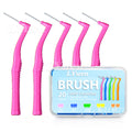 LYuen 20Pcs L-Shape Interdental Brush – Orthodontic Toothpick for Teeth Whitening, Easy Reach Back Molars