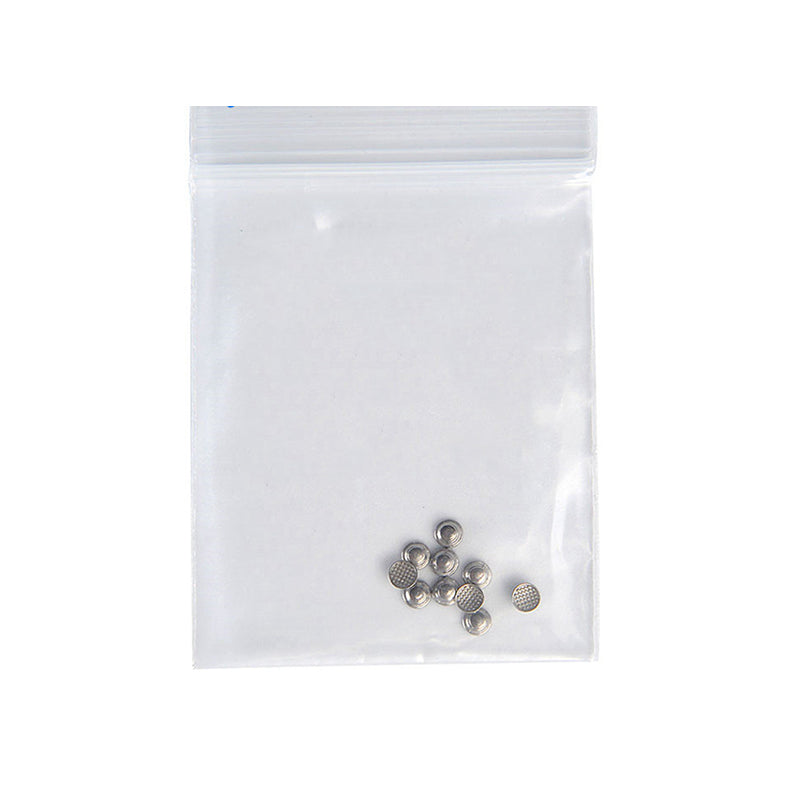 LYuen 10Pcs Orthodontic Lingual Button – Bondable Metal Tongue Side Base, Medical Stainless Steel for Orthodontic Treatment (Monoblock Base)