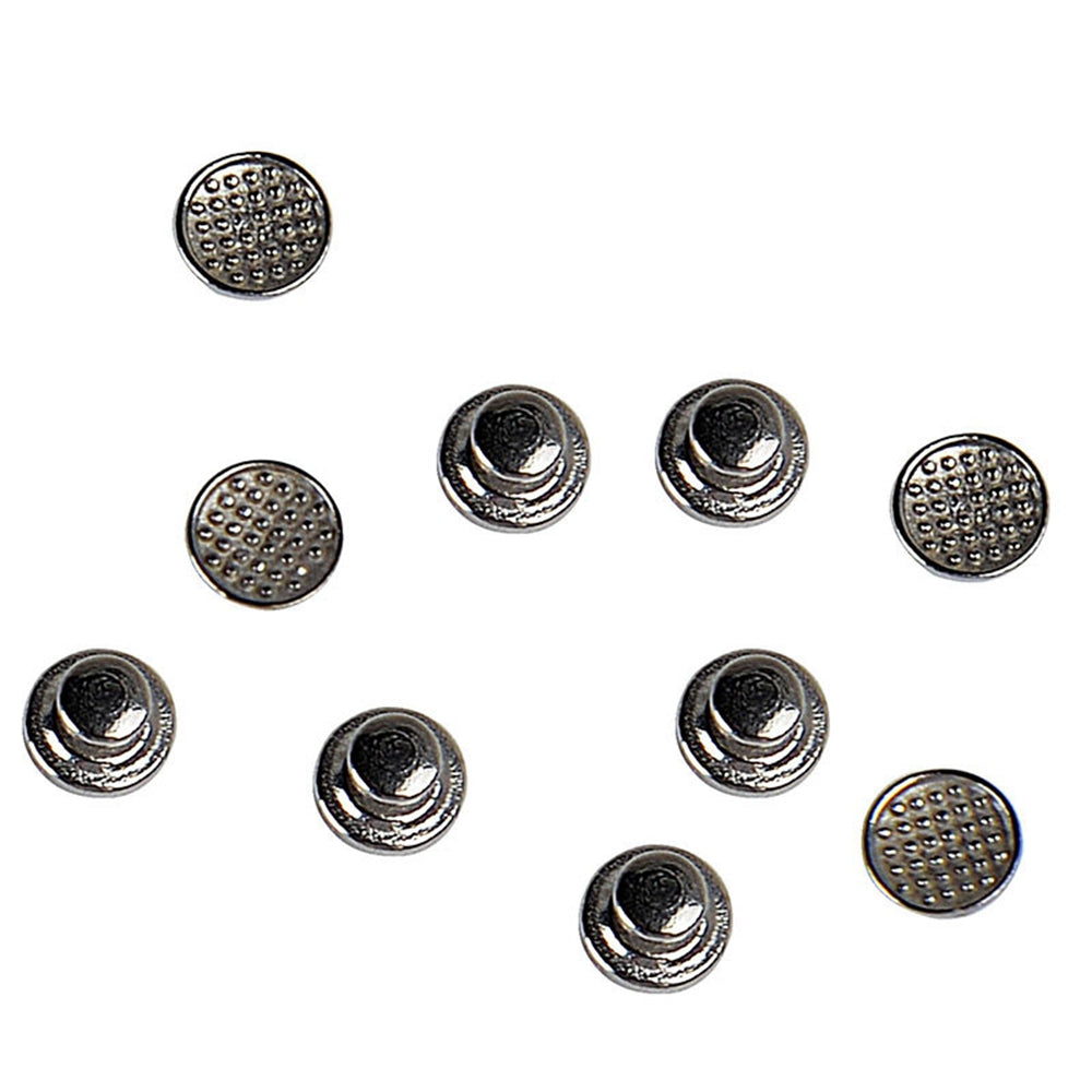 LYuen 10Pcs Orthodontic Lingual Button – Bondable Metal Tongue Side Base, Medical Stainless Steel for Orthodontic Treatment (Monoblock Base)