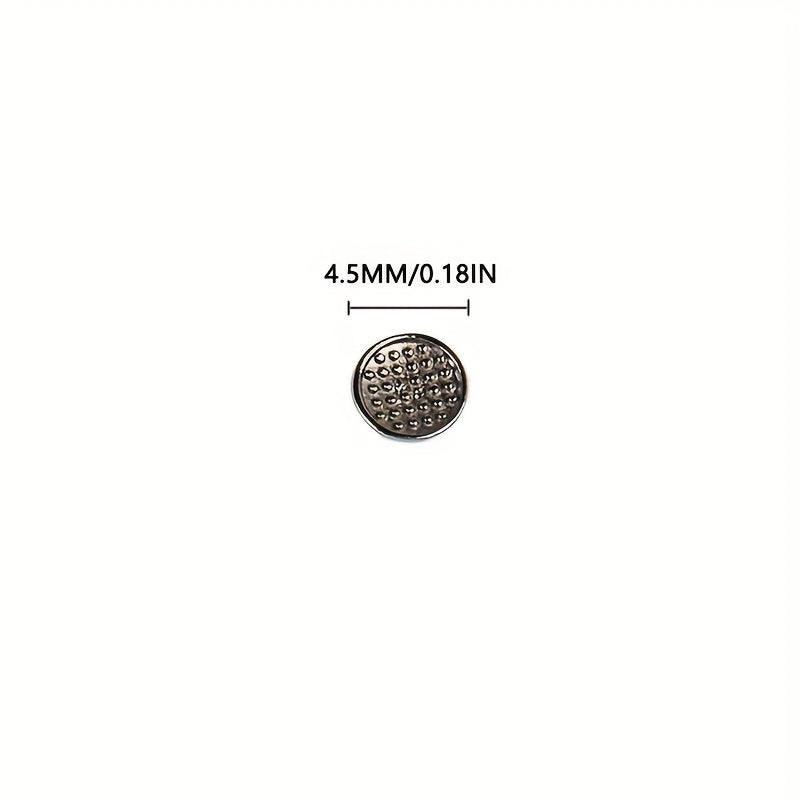 LYuen 10Pcs Orthodontic Lingual Button – Bondable Metal Tongue Side Base, Medical Stainless Steel for Orthodontic Treatment (Monoblock Base)