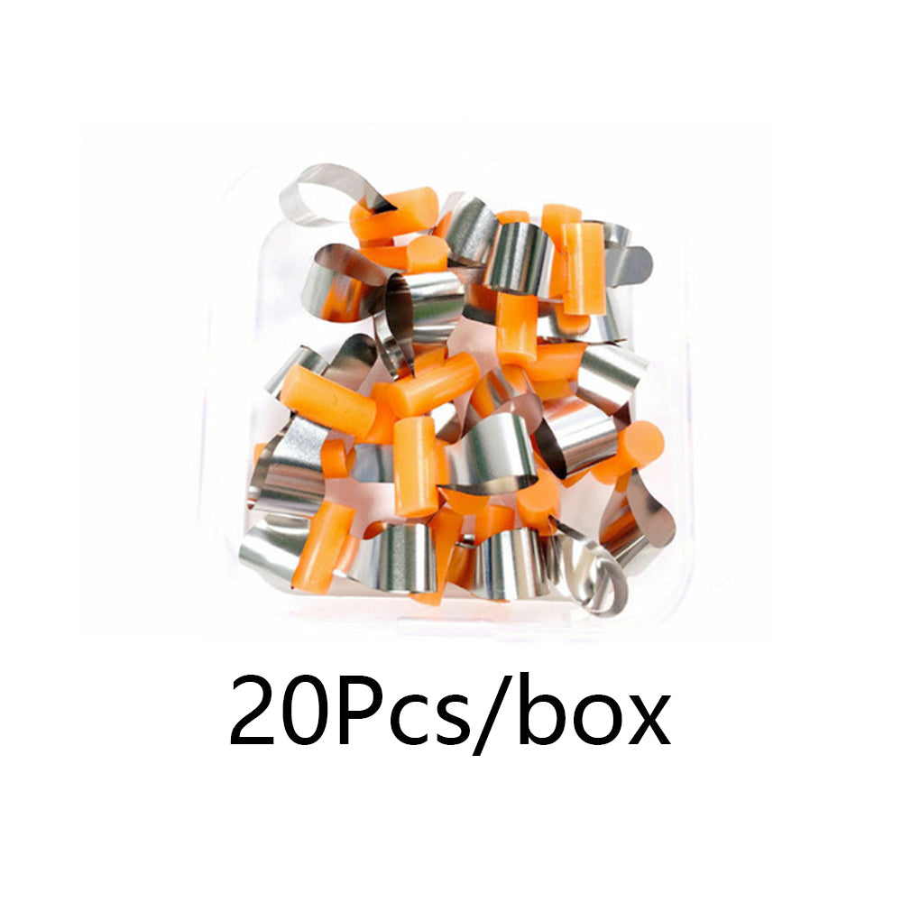 LYuen 20/50Pcs Sectional Contoured Metal Matrices – Retainer Less Automatrix, 0.035mm Forming Sheet for Anterior Teeth, Autoclavable Dentistry Tools (Adult/Child Widths)