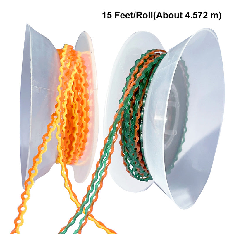 LYuen Two-Tone Orthodontic Elastic Power Chain 15ft Long Roll High Flexibility Rubber Dentist Orthodontic Supplies Dual-Color Alternating Easy Identification Continuous Short Long Space Closing