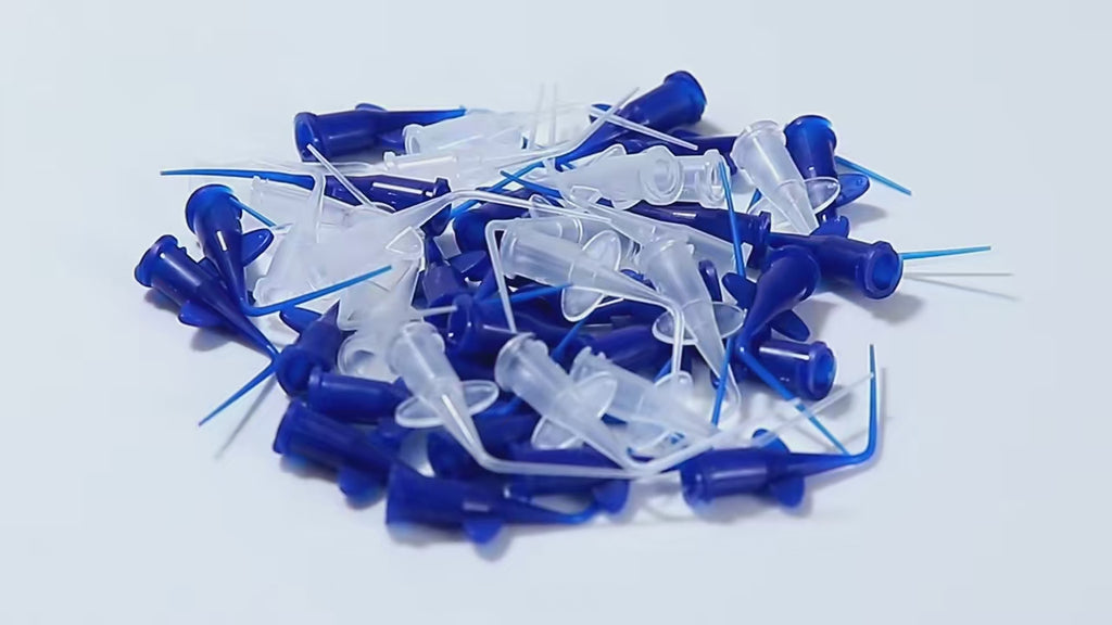 LYuen Endo Irrigation Needle Tip 0.25mm Fine Diameter Single-Use Flexible Plastic Dentist Root Canal Therapy Disposable 50pcs